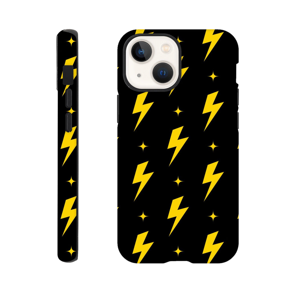 Yellow Lightning - Apple iPhone Tough case iPhone 13 Mini iPhone Tough Case comic Globally Fulfilled
