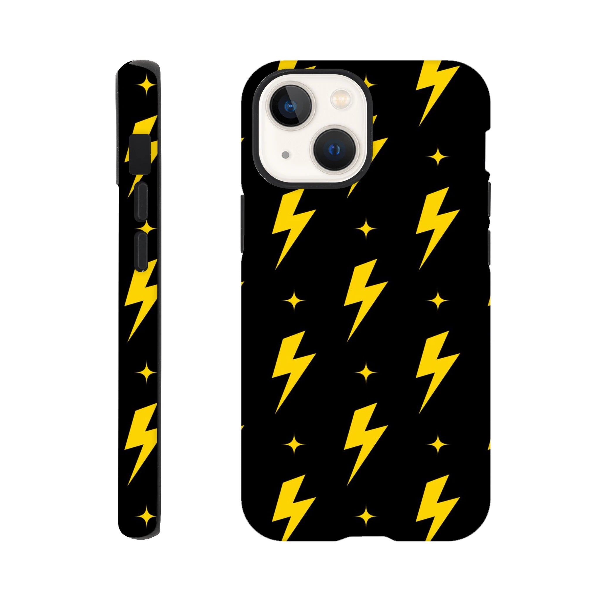 Yellow Lightning - Apple iPhone Tough case iPhone 13 Mini iPhone Tough Case comic Globally Fulfilled