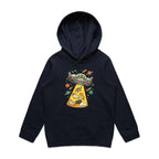 UFO Cat Abduction Kid's AS Colour Hoodie Navy Kids Hoodie animal Printed In Australia Sci Fi