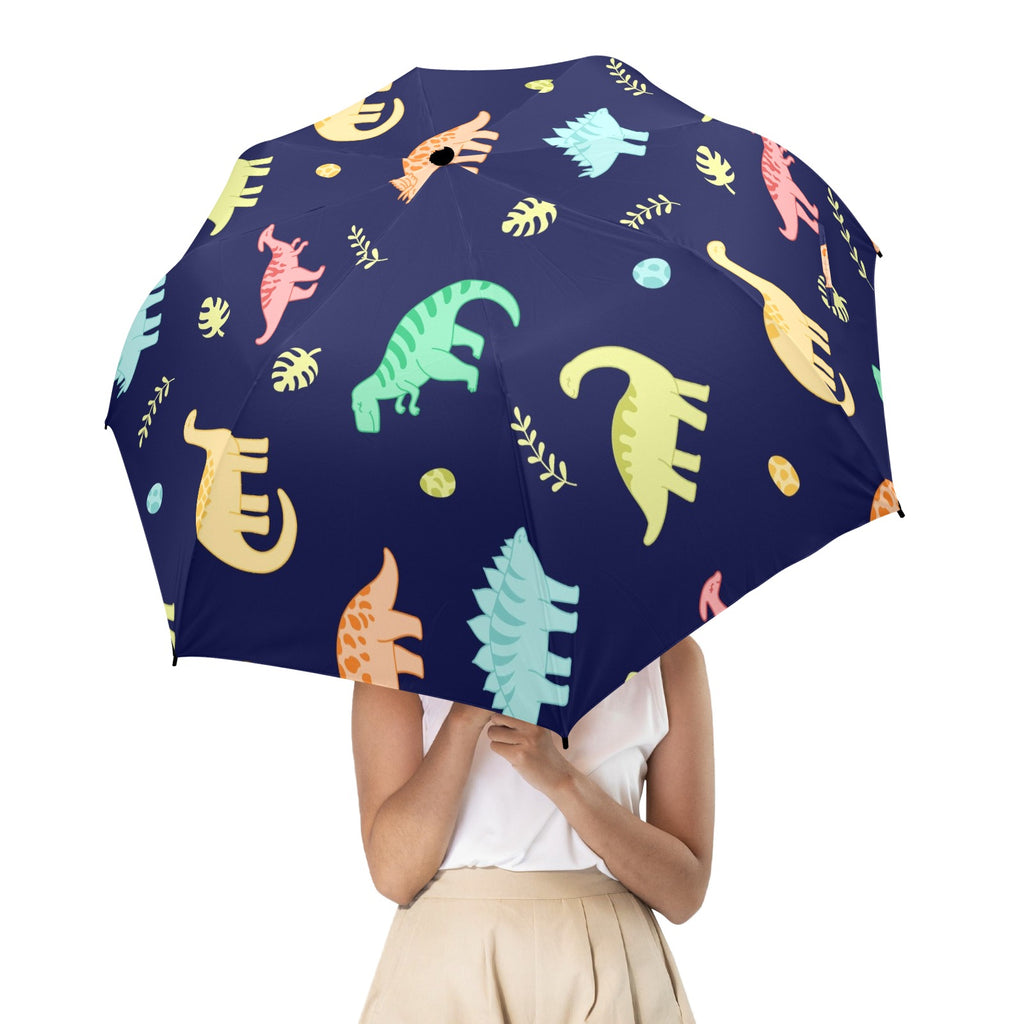 Dinosaurs - Semi-Automatic Foldable Umbrella (Model U12) Semi-Automatic Foldable Umbrella (U12)