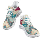 Nautical Patchwork Women's Twisted Sole Sneakers