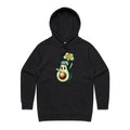 Avocado, I Don't Give A Guac Women's AS Colour Hoodie Black Womens Hoodie Food Printed In Australia