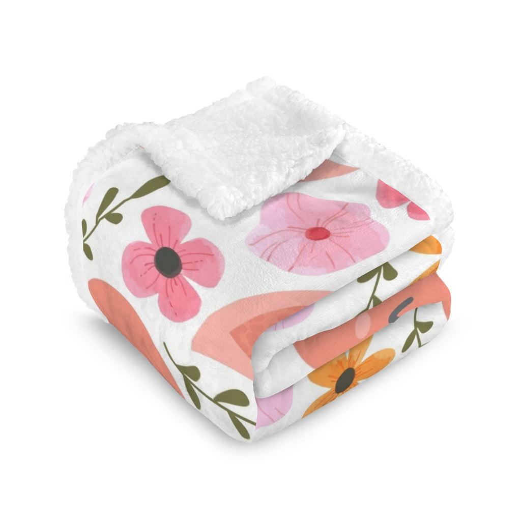 Lovely Birds - Double-Layer Fleece Blanket 51"x59"