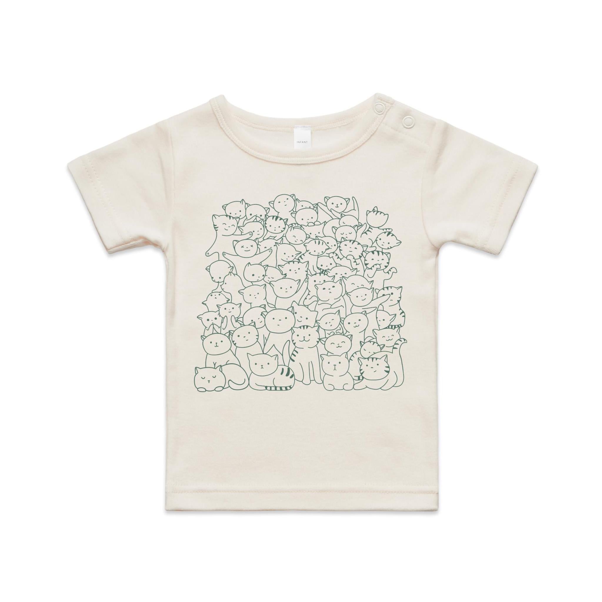 Lots And Lots Of Cats AS Colour Baby T-shirt