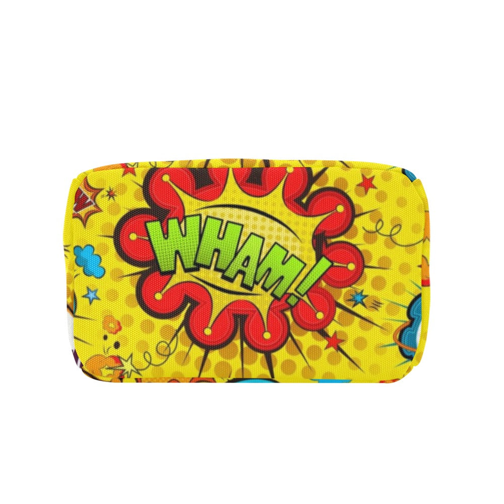 Comic Book Yellow - Zipper Lunch Bag Zipper Lunch Bag Printed Offshore