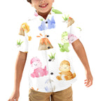 Hatching Dinosaurs - Junior Kids Hawaiian Shirt