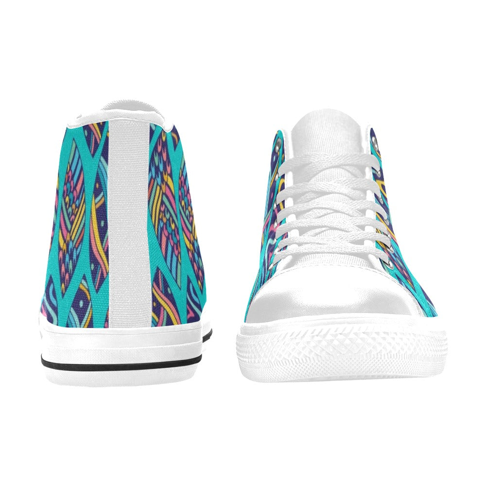 Aloha Surfboards - Kids High Top Canvas Shoes