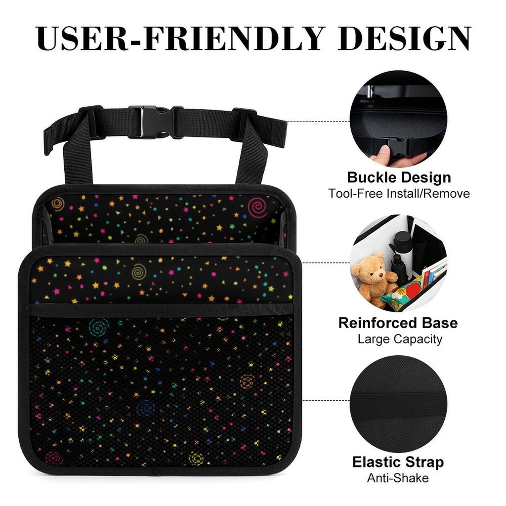 Stars And Swirls Car Seat Back Organiser Car Seat Back Organiser Printed Offshore