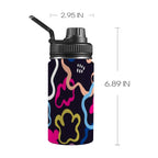 Floral In The Abstract - Kids Water Bottle with Chug Lid (12 oz)