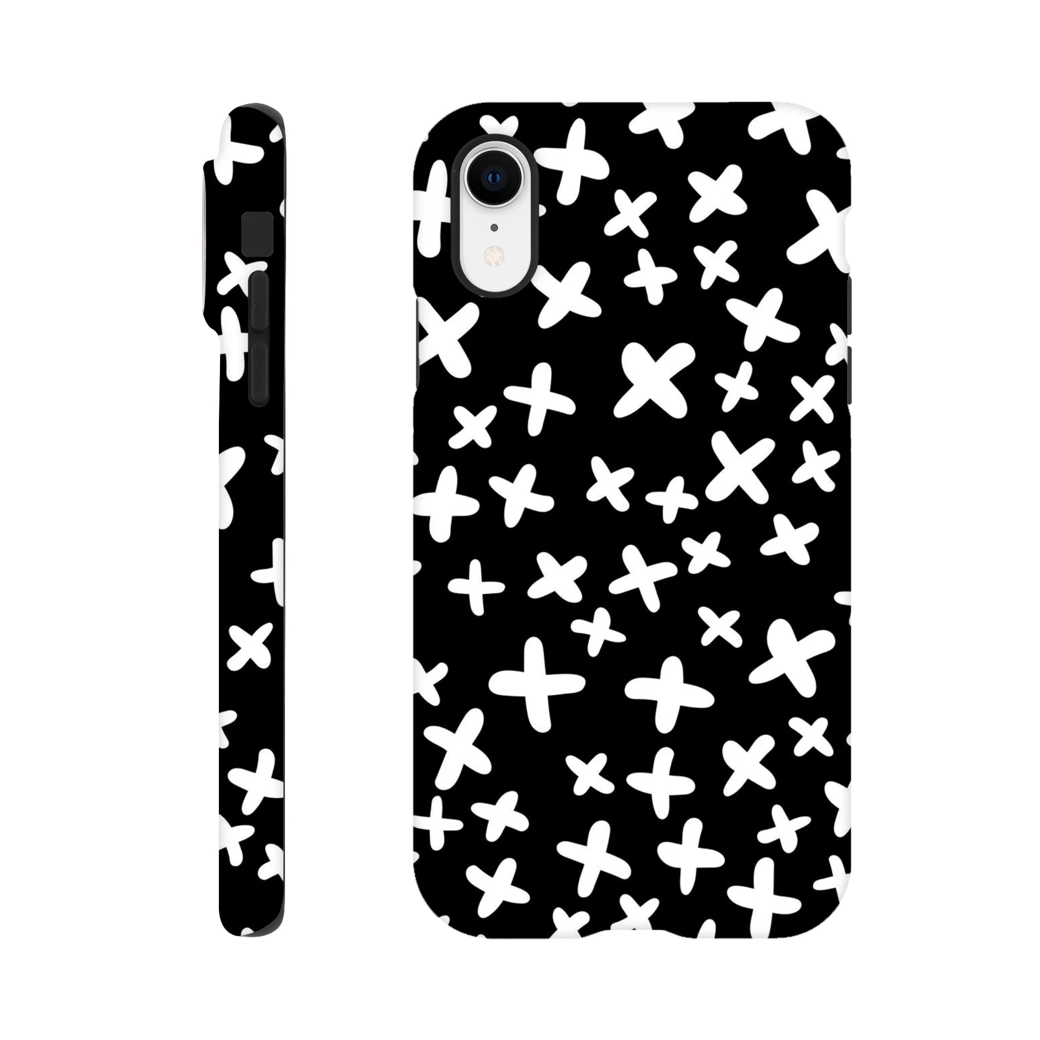 Black And White Crosses - Apple iPhone Tough case iPhone Tough Case Globally Fulfilled