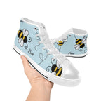 Bumble Bee - Kids High Top Canvas Shoes