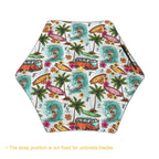 Surfing Safari Kids Safe Round Corner Umbrella