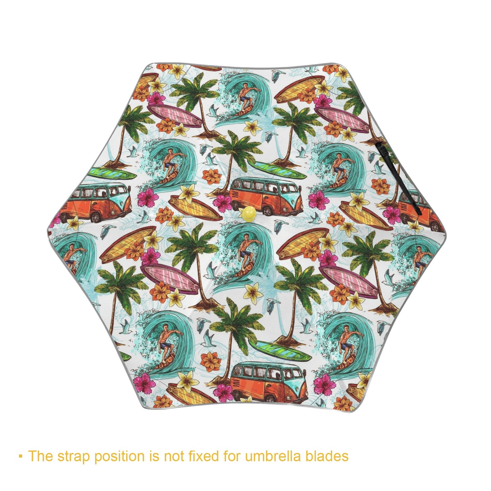 Surfing Safari Kids Safe Round Corner Umbrella