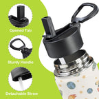 Rockets 12oz Kids Water Bottle with Straw Lid