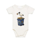 Bin Chicken Australian Ibis AS Colour Baby Bodysuit
