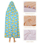 Rubber Ducks Kids Hooded Blanket 100cm x 130cm