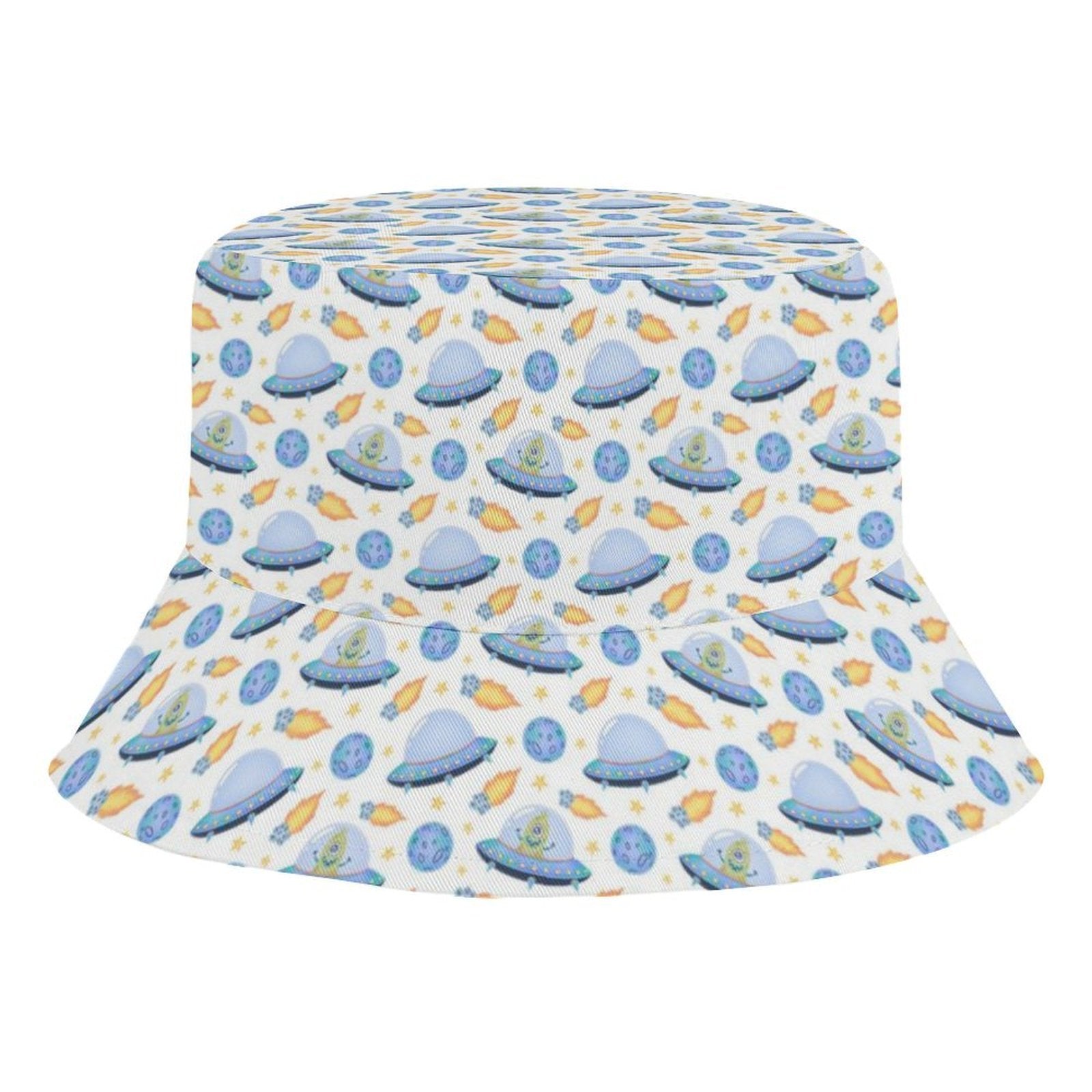 UFO's Kids Bucket Hat white Kids Bucket Hat Printed Offshore Sci Fi