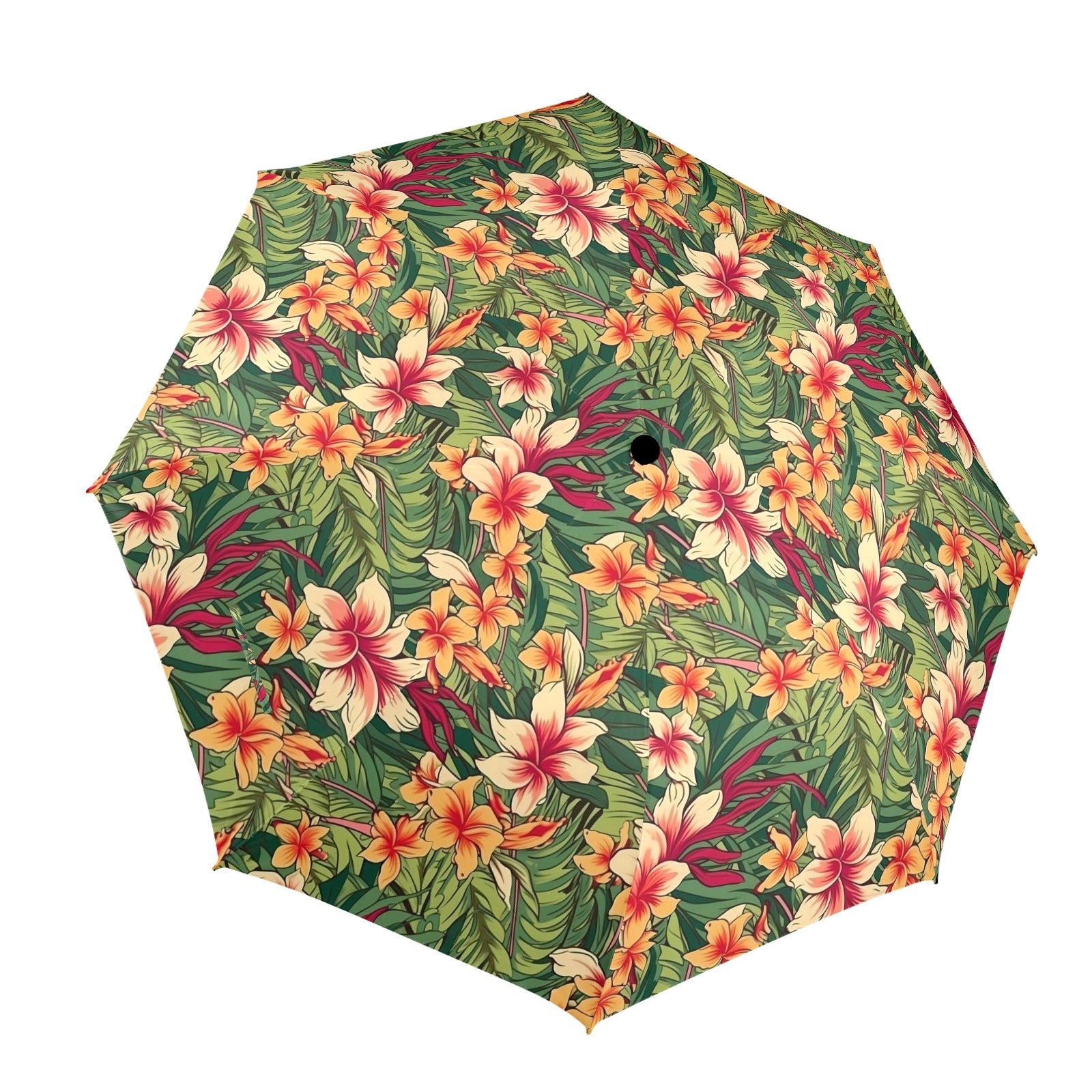 Vintage Hawaiian Floral Umbrella One Size Umbrella Plants Printed Offshore