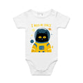 Cat Astronaut, I Need My Space AS Colour Baby Bodysuit White Baby Bodysuit animal Printed In Australia Space