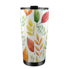Autumn Leaves - 20oz Mobile Tumbler with Lid (Black Lock) 20oz Travel Mug Plants Printed Offshore