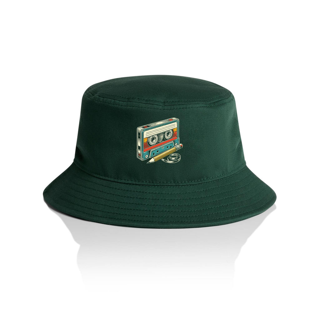 Cassette Tape And Pencil - AS Colour Bucket Hat