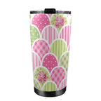 Floral Tabs - 20oz Mobile Tumbler with Lid (Black Lock) 20oz Travel Mug Plants Printed Offshore
