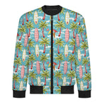 Summer Surf Men's Casual Zip‑Up Bomber Jacket