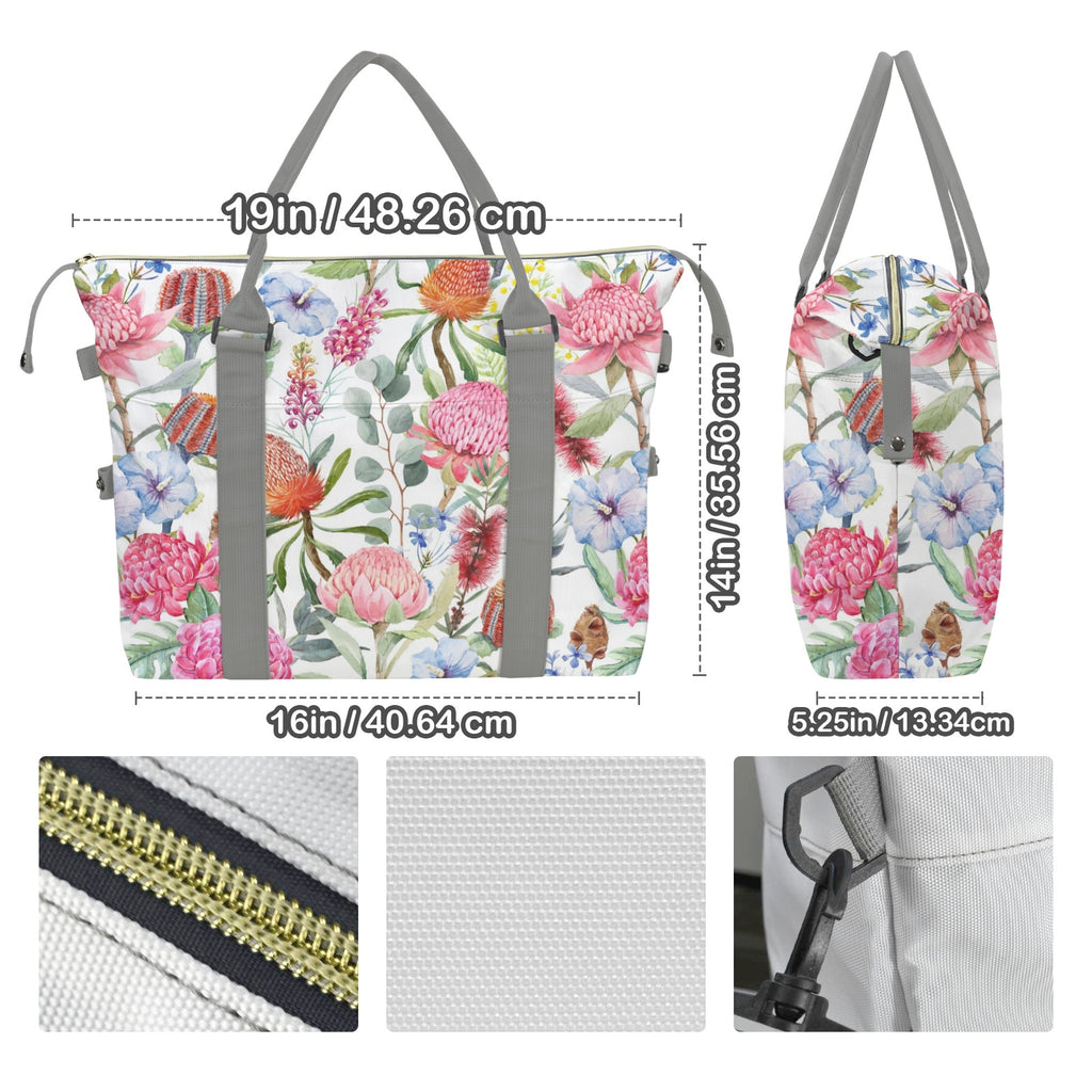 Australian Flowers Duffle Bag-Simple (Model 1715) Duffle Bag-Simple (1715)