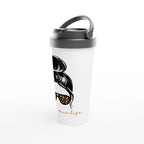 Mum Life - White 15oz Stainless Steel Travel Mug Travel Mug Globally Fulfilled Mum