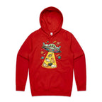 UFO Cat Abduction Men's AS Colour Hoodie Red Mens Hoodie animal Printed In Australia Sci Fi