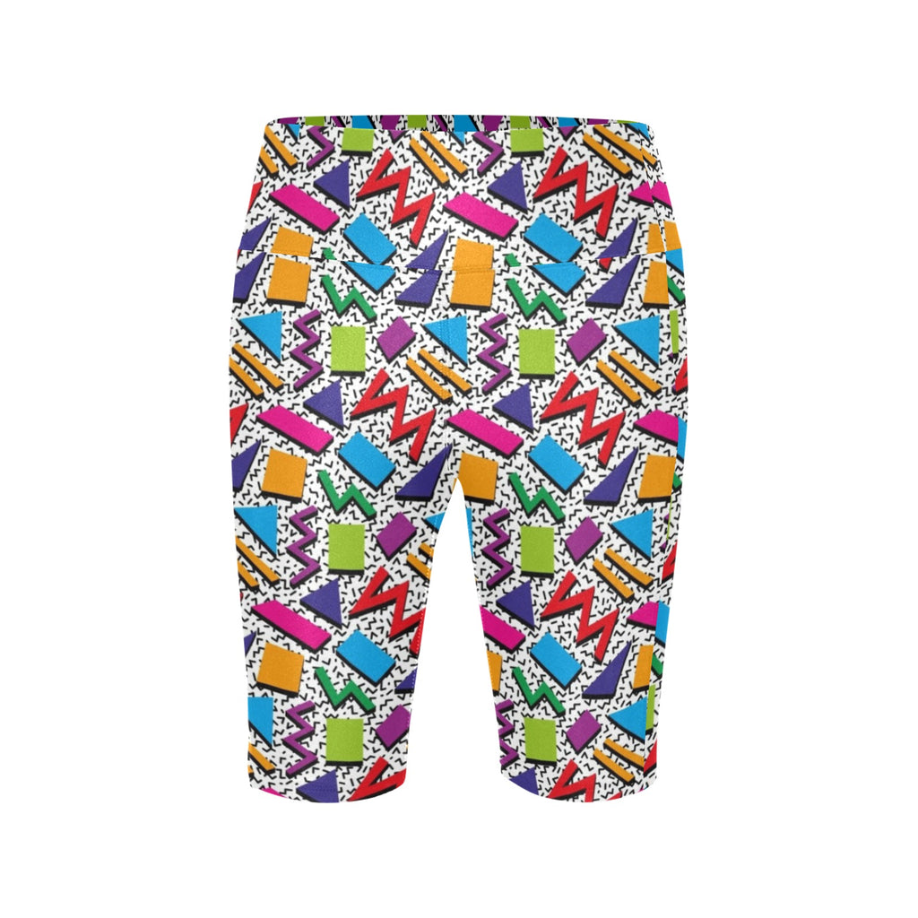 Graphic 80's Women's Bike Shorts With Side Pockets