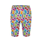 Graphic 80's Women's Bike Shorts With Side Pockets