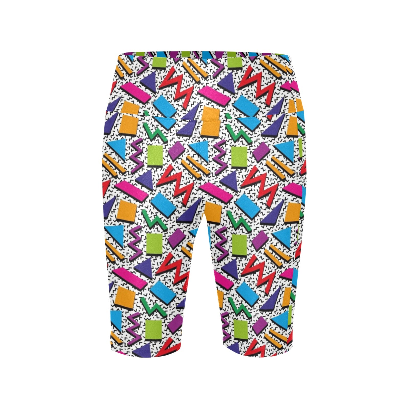 Graphic 80's Women's Bike Shorts With Side Pockets