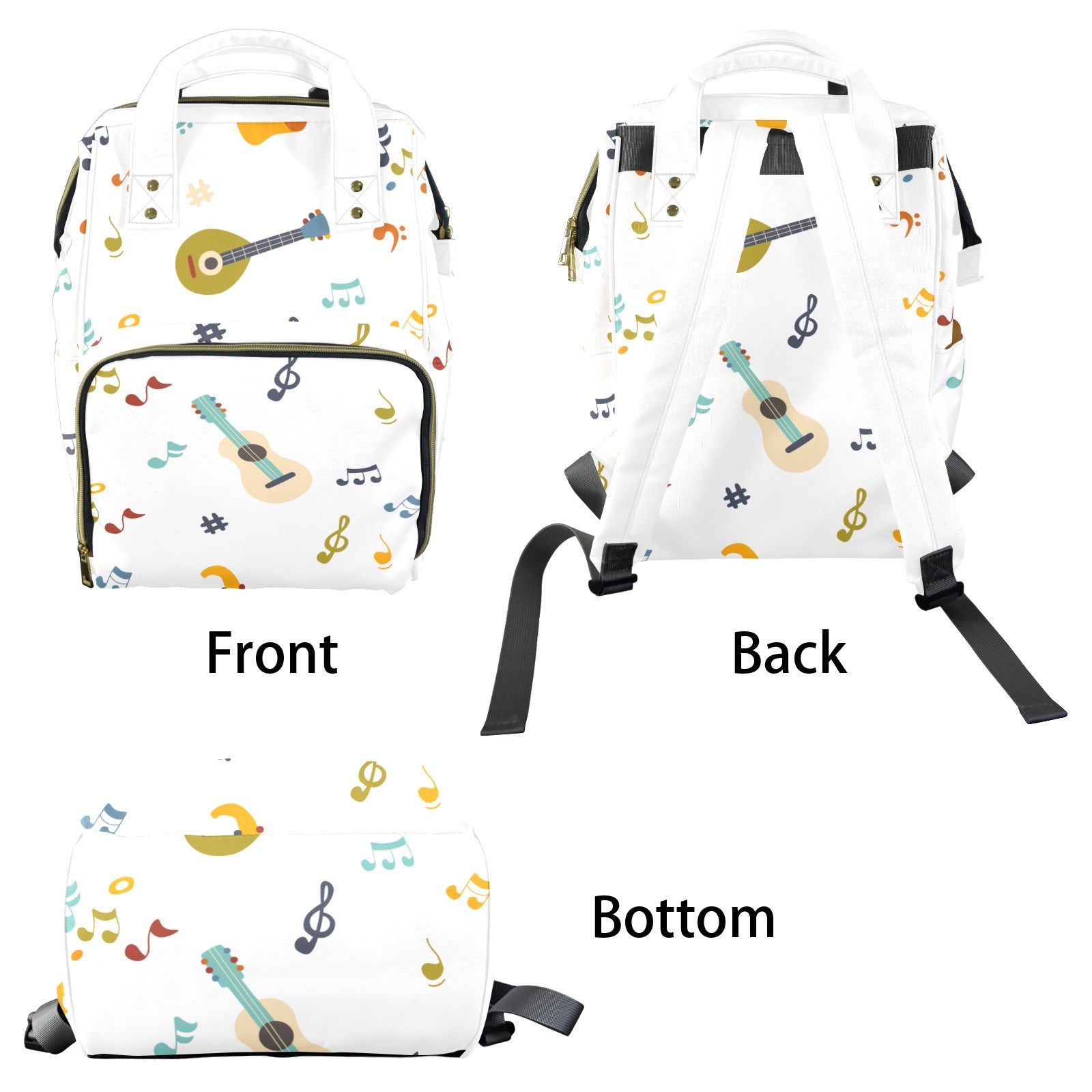 Guitar Music - Multi-Function Backpack, Nappy / Diaper Bag