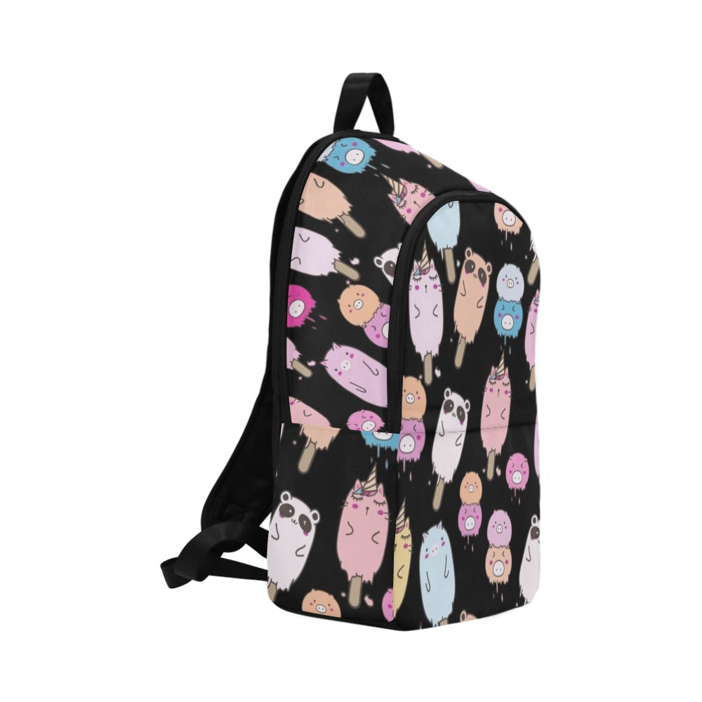 Cute Animal Ice Blocks - Fabric Backpack