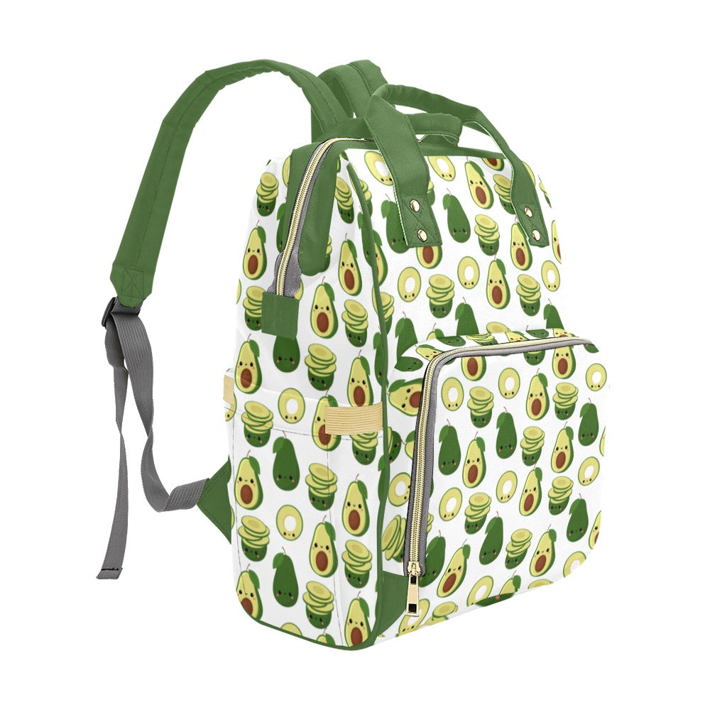 Cute Avocados - Multi-Function Backpack, Nappy / Diaper Bag