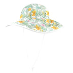 Tropical Flowers And Leaves Wide Brim Bucket Hat Wide Brim Bucket Hat Plants Printed Offshore