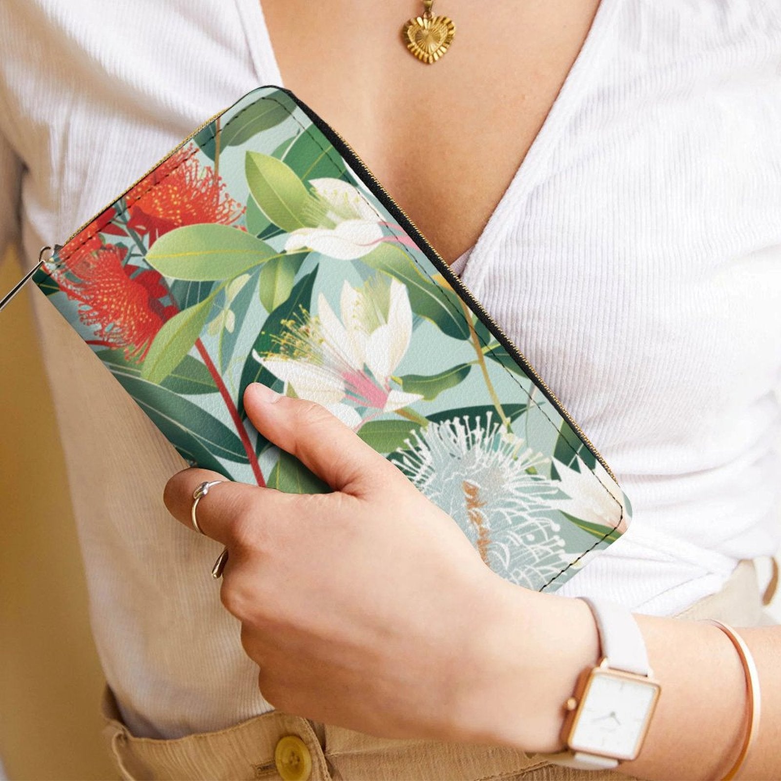 Pretty Aussie Flowers -  PU Leather Wallet