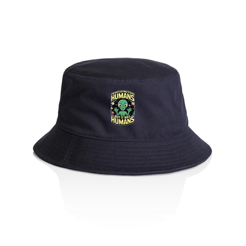 Alien, I'm Not Saying It Was Humans - AS Colour Bucket Hat Navy One Size As Colour Bucket Hat Printed In Australia Sci Fi