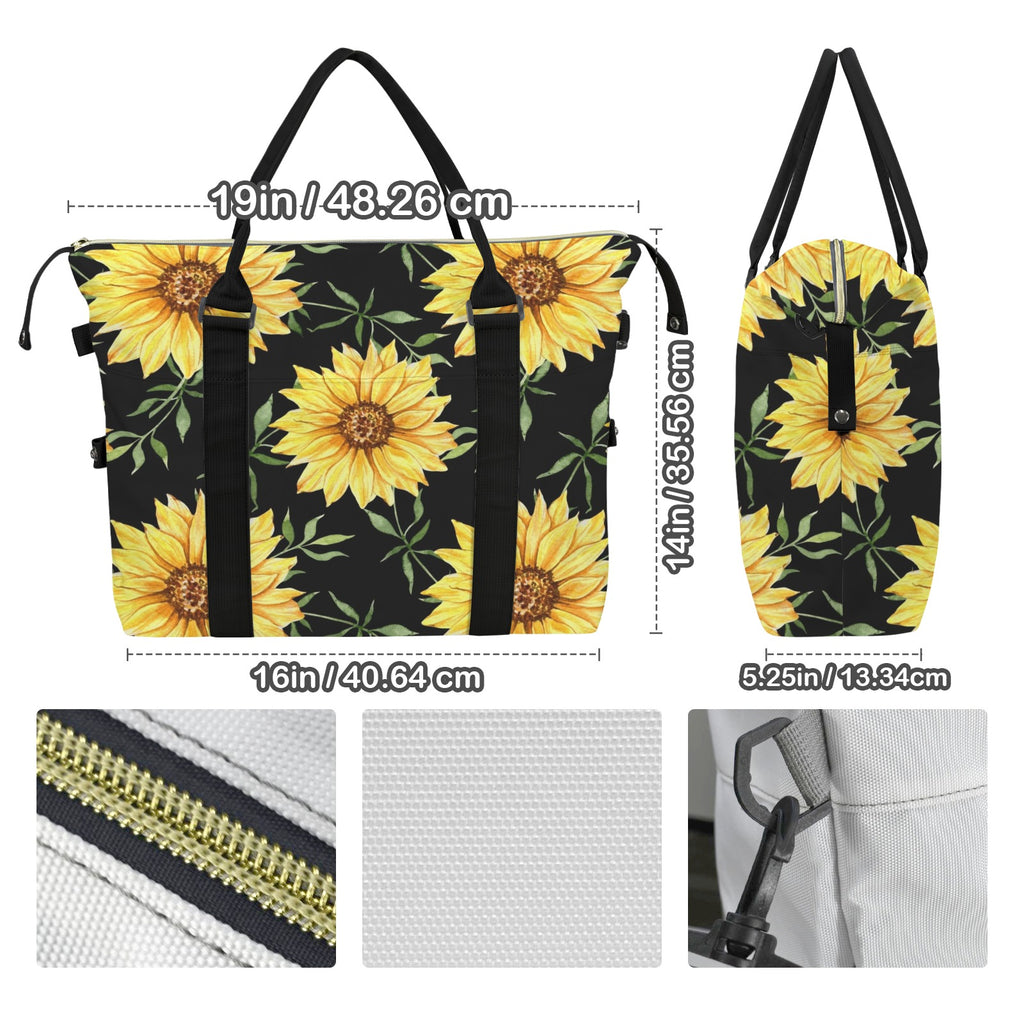 Painted Sunflowers Duffle Bag-Simple (Model 1715) Duffle Bag-Simple (1715)