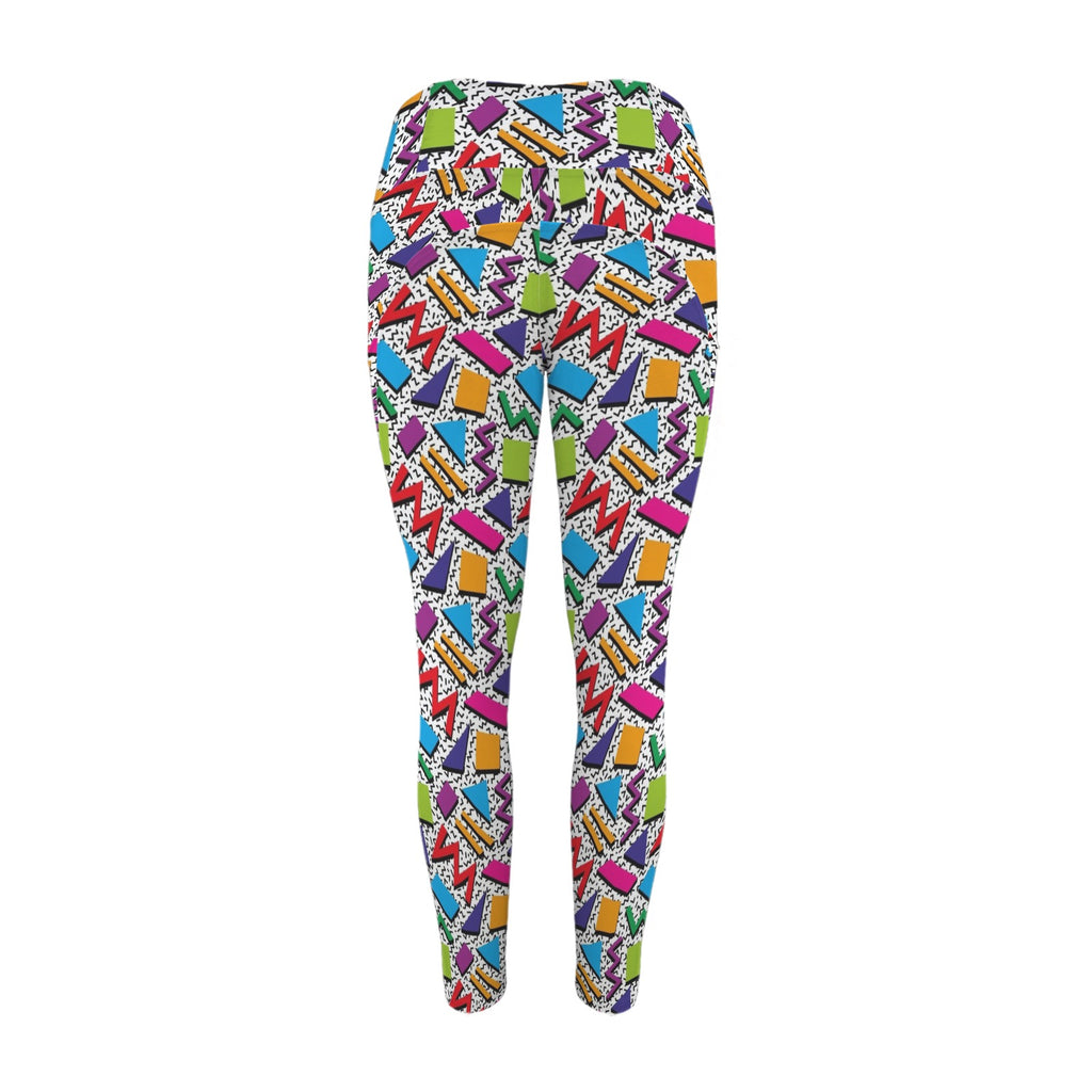 Graphic 80's Women's High Waist Pockets Yoga Leggings Women's High Waist Pockets Yoga Leggings Printed Offshore Retro