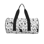 Black And White Dogs Duffle Bag Duffle Bag Printed Offshore