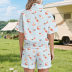 Summer Swim Women's Windbreaker Short Set Women's Windbreaker Short Set Printed Offshore Summer Surf