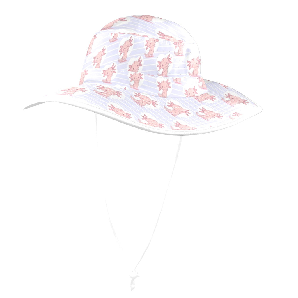 Axolotl Love Wide Brim Bucket Hat Wide Brim Bucket Hat animal Printed Offshore