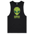 Alien, Humans Aren't Real Men's AS Colour Tank Top Tee