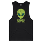 Alien, Humans Aren't Real Men's AS Colour Tank Top Tee