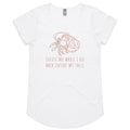 Hermit Crab, Introvert Women's AS Colour Scoop Neck T-Shirt White Womens Scoop Neck T-shirt animal Printed In Australia