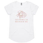 Hermit Crab, Introvert - Womens Scoop Neck T-Shirt White Womens Scoop Neck T-shirt animal Printed In Australia
