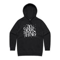 Do Your Own Thing - Womens Hoodie Black Womens Hoodie Printed In Australia