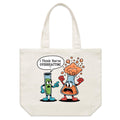I Think You're Overreacting Chemistry Shoulder Canvas Tote Bag